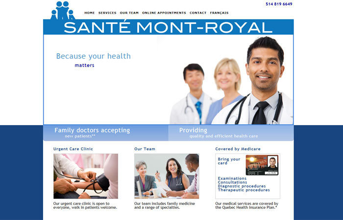 Sante Mont-Royal Medical Clinic | Walk in clinic montreal | Montreal clinic | Medical clinic